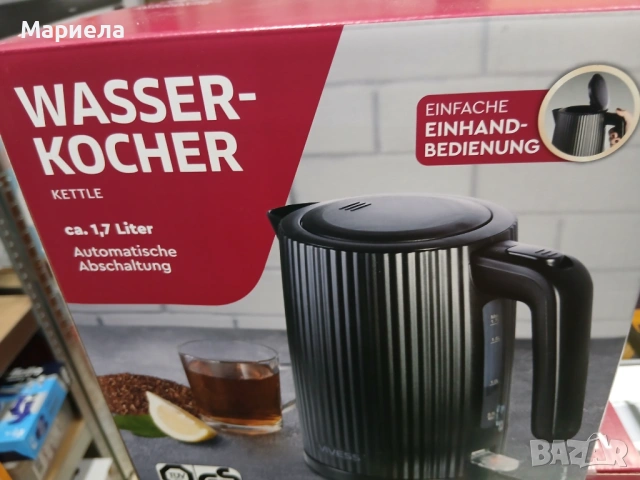 Кана за гореща вода 1,7 л. , 2200W / Vivess, снимка 3 - Кани - 53508663