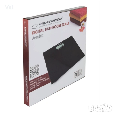 Кантар за тегло дигитален Esperanza, батерия, LCD екран, 180кг., снимка 5 - Електронни везни - 53849921