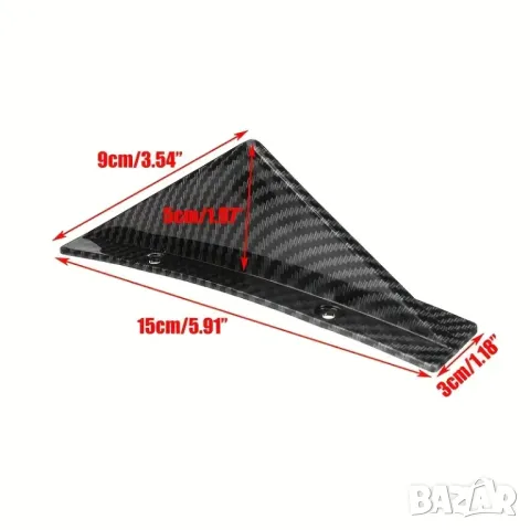 🚗 Тунинг Стил – 4бр. Акулни Перки за Задна Броня 🦈, снимка 3 - Аксесоари и консумативи - 50032144