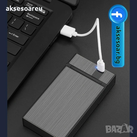 Нова табакера кутия за 20 цигари с водоустойчива и влагоустойчива електронна запалка от волфрамова, снимка 11 - Табакери - 53122423