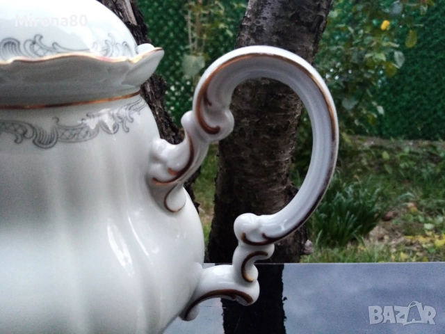 Баварски чайник-столетник, снимка 5 - Антикварни и старинни предмети - 52155437