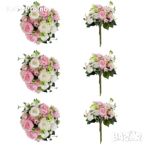 Аранжировка цветя изкуствени  букет за украса сватба кръщене , снимка 3 - Декорация за дома - 46399472