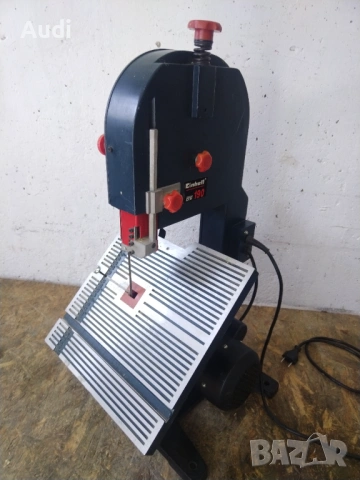 Настолен циркуляр EINHELL 350W Алиминиев работен плот. Реже и под ъгъл от 0° до 90° Максимален срез 