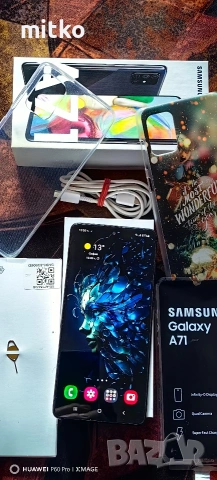 SAMSUNG GALAXY A71-Перфектно състояние.Пълен комплект+подаръци, снимка 4 - Samsung - 53814528