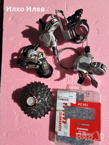 Монтаж Sram X7 за 3/9 скорости.