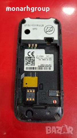 Телефон Alcatel OT-E201 /за части/, снимка 2 - Други - 46141417