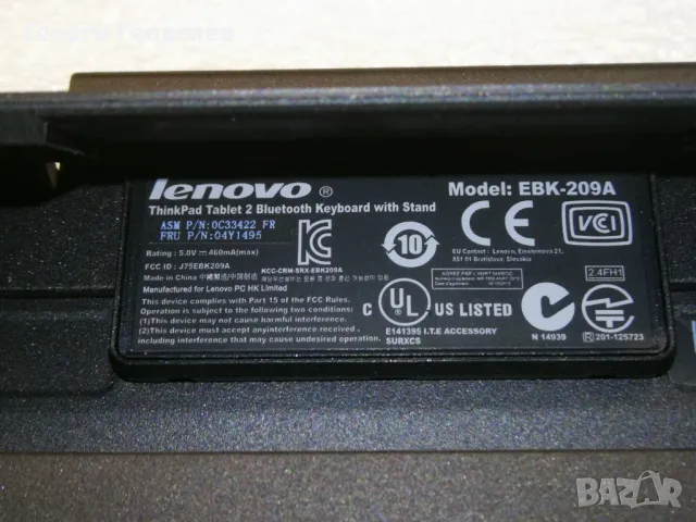Клавиатура Lenovo ThinkPad Tablet 2 Bluetooth Keyboard EBK-209A FRU : 04Y1495, снимка 2 - Клавиатури и мишки - 49744265
