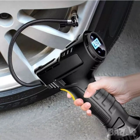 Акумулаторен компресор за гуми - компактен, интелигентен, с ергономичен дизайн , снимка 13 - Аксесоари и консумативи - 52099167