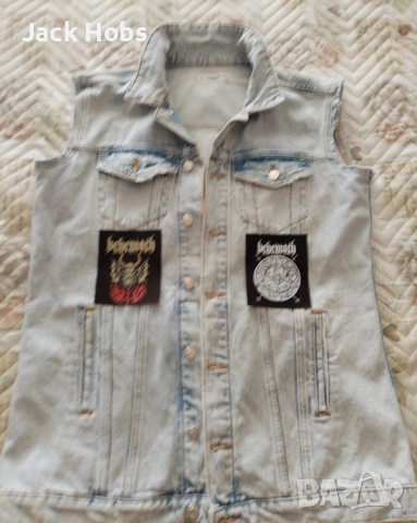 Рокерско елече с гръб /дънково /, снимка 5 - Якета - 53785273