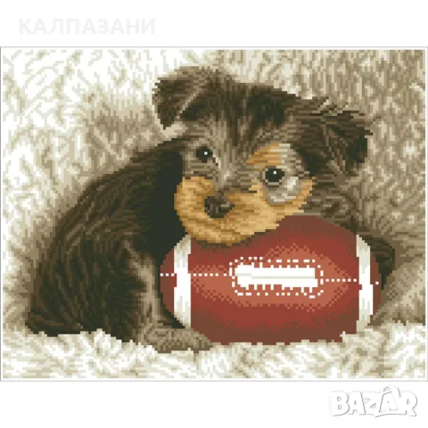 Diamond Dotz Диамантен гоблен Footy Pup 18207 диаманта DQ8017, снимка 3 - Рисуване и оцветяване - 48992381