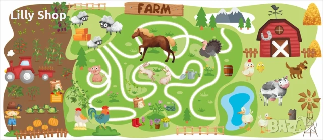 Стикер за мебел ИКЕА Бял Трофаст ферма/ Ikea Trofast Farm, снимка 3 - Мебели за детската стая - 53147310