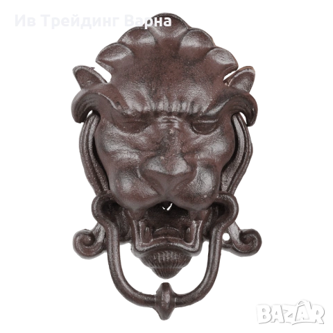 Чугунена хлопка за врата ЛЪВ - кралски портал към вашия дом