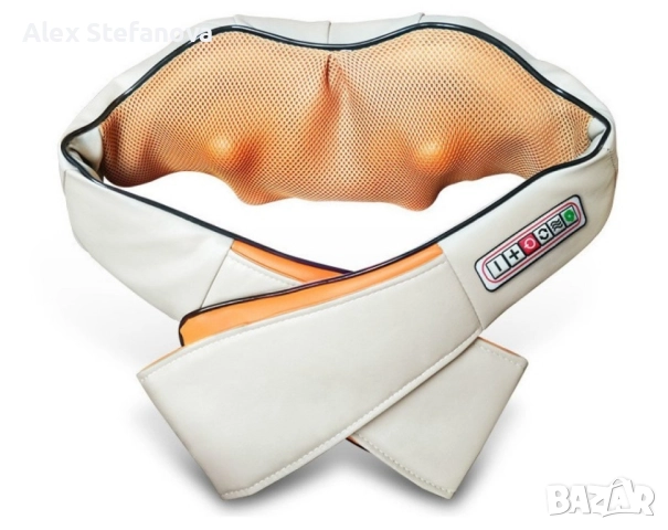 Шиацу 4D масажор за врат, гръб, плешки и рамене с функция затопляне 