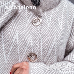 Дамско зашеметяващо елегантно бежово палто   , снимка 2 - Палта, манта - 51912956