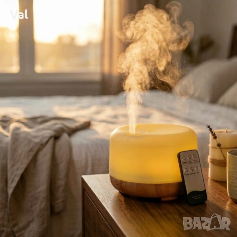 Арома дифузер - овлажнител за въздух с дистанционно управление, снимка 10 - Други стоки за дома - 53879591