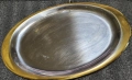 Метален позлатен поднос, снимка 1