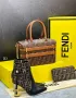 дамски комплект боти, чанта и портмоне fendi versace , снимка 17