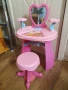 Детска тоалетка със столче и количка за кукли, снимка 4