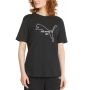 Дамска тениска puma her graphic tee black, снимка 1