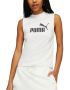 Дамски потник PUMA Essentials High Neck Tank Top White, снимка 1 - Потници - 45993823