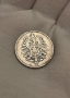 1 марка 1875 г D, Германия / Германска империя - сребърна монета, снимка 3