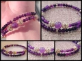 ✨ Amethyst Aura ✨ Ръчно изработена гривна с естествен аметист, снимка 1
