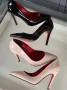 Christian Louboutin Дамски Обувки На Ток Кристиян Лоботин - 2 Налични Цвята Код SK880, снимка 2