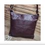 Стилна дамска чанта от естествена к. с дълга дръжка за рамо 28/28см, снимка 4