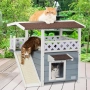 ПРОМОЦИЯ Двуетажна къща за котки за външна употреба PETSFIT CHW20027ZC0420S-1, снимка 4