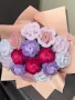 Вечни рози от плюшена тел, снимка 3