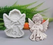 2 вида момиче момиченце ангел силиконов молд форма фондан шоколад декор, снимка 2