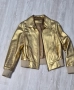златно яке естествена кожа , снимка 1