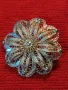 ПРЕКРАСНА СТАРА ФИЛИГРАННА СРЕБЪРНА БРОШКА ЦВЕТЕ СРЕБРО 900 НЕЖНА РЪЧНА МАЙСТОРСКА ИЗРАБОТКА 47964, снимка 15