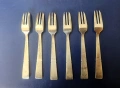 Стари антикварни посребрени  вилички 6 бр., снимка 4