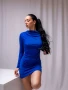 Синя рокля по тялото, снимка 2