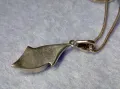 НЕЖНО СРЕБЪРНО ЛАНЧЕ КОЛИЕ със СРЕБЪРЕН ПЕНДАНТ СРЕБРО 925 с КРАСИВ КРАЛСКИ СЕДЕФ 49759, снимка 4
