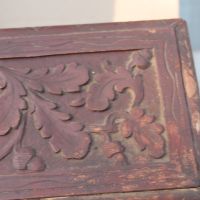 Примитивна дървена кутия за скъпоценности, снимка 4 - Други ценни предмети - 45404336