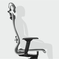 Ергономичен висок стол,изцяло регулируем по тялото,внос Германия,гаранция 6г!супер високо качество!, снимка 7 - Столове за офис - 45090260