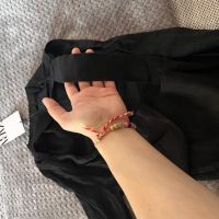 Zara асиметрична черна риза без ръкав и гол грън, снимка 5 - Ризи - 45241816