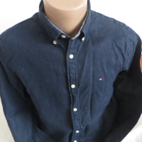 Мъжка риза с дълъг ръкав от лен Tommy Hilfiger, снимка 3 - Ризи - 45060356