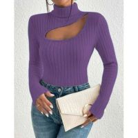 Атрактивна дамска блуза в лилаво, снимка 2 - Блузи с дълъг ръкав и пуловери - 45439139