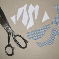 Голяма ножица крояшка шивашка 24 см за платове хартия картон, запазена, снимка 7 - Други инструменти - 45827419