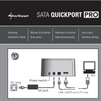 Докинг станция Sharkoon SATA QuickPort Pro 2.5"&3.5"USB 2.0 & eSATA, снимка 7 - Други - 45204379