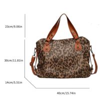 Модерна голяма тигрова чанта от екокожа, снимка 3 - Чанти - 45483679