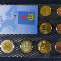 Пробен Евро Сет - Естония 2010 , 8 монети, снимка 3 - Нумизматика и бонистика - 45203531