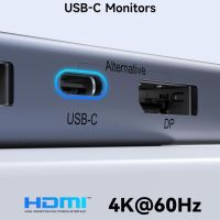 USB C Докинг станция Мултимонитор Лаптоп 2 HDMI DP/USB C Троен дисплей, USB A/C 3.1, 13 в 1, снимка 3 - Друга електроника - 46198877