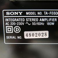 Sony TA-FE600R  Integrated Stereo Amplifier, снимка 8 - Ресийвъри, усилватели, смесителни пултове - 45790798