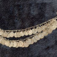 Сребърна Трепка Възрожденски Прочелник накит носия пафти, снимка 3 - Антикварни и старинни предмети - 46142922