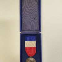 Френски сребърен медал с неговата кутия , снимка 5 - Антикварни и старинни предмети - 45179822