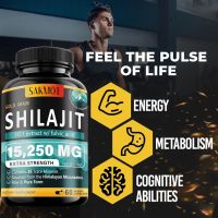 Shilajit капсули, 9000MG,с 6250MG енергиен бустер, поддържа издръжливостта и жизнеността -60 капсули, снимка 2 - Хранителни добавки - 45686705